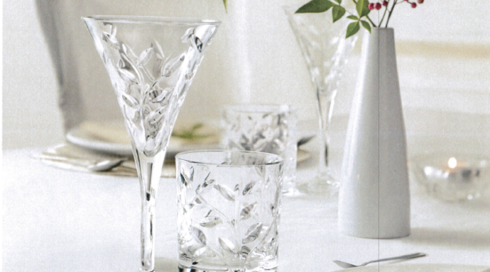 verres service crystal varese